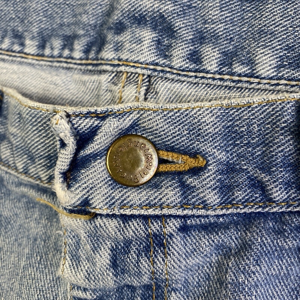 Wrangler Jeans Men Sz 40x29* Blue Denim Straight Workwear Cowboy Rodeo Western - Picture 3 of 14